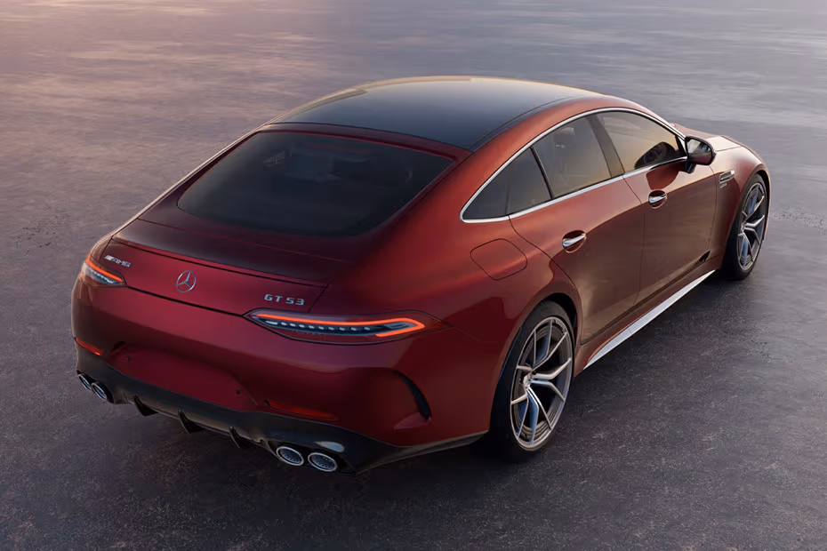 Mercedes-Benz AMG GT 4 DOOR 2026 Rear Right Side Angle View Showing Taillights