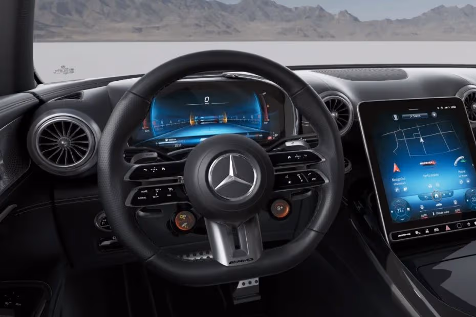 Mercedes-Benz AMG SL 2026 Steering Wheel Horn Pad with Multifunction Steering Controls