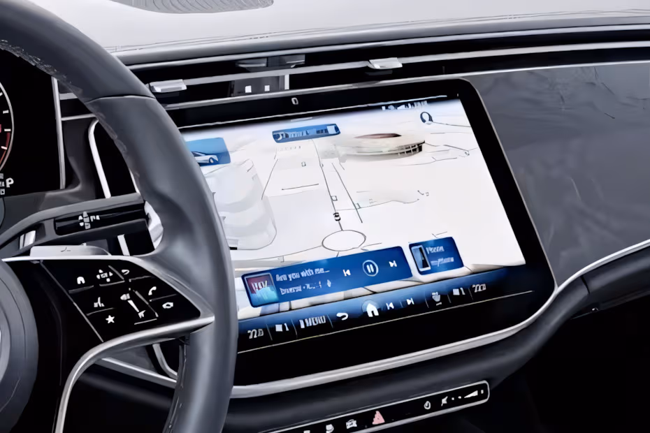 Mercedes-Benz E-Class Sedan 2026 Floating Touchscreen Infotainment System