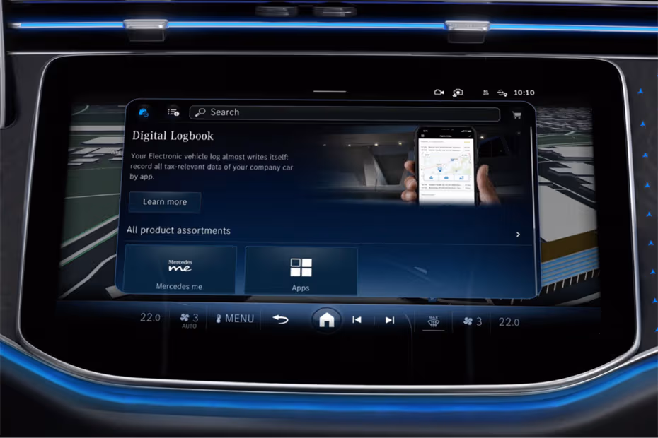 Mercedes-Benz E-Class Sedan 2026 Floating Touchscreen Infotainment System