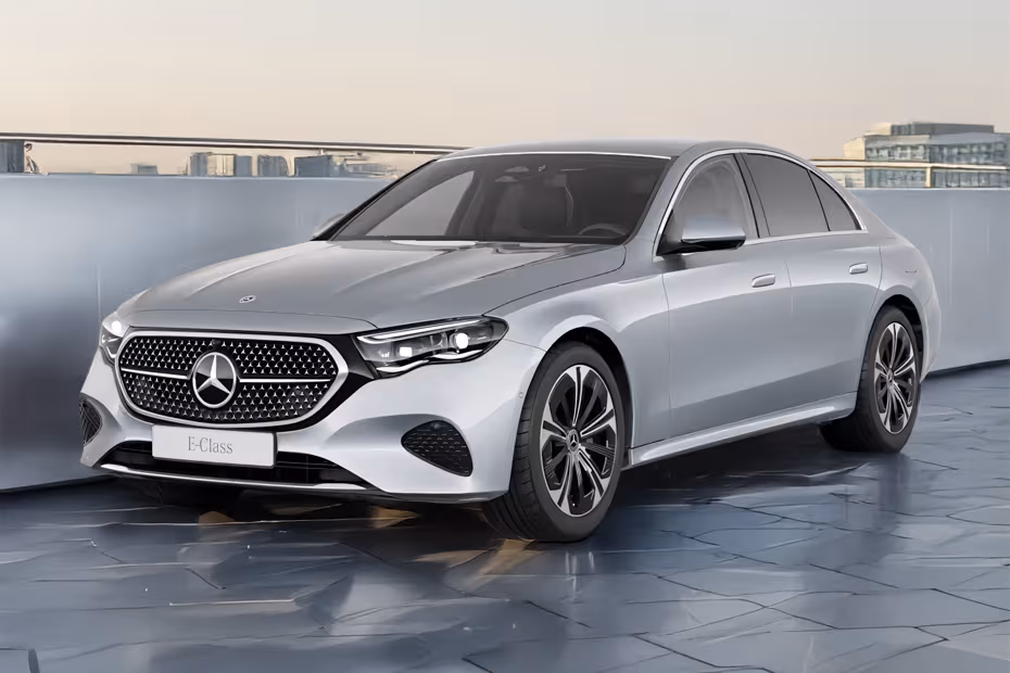 Mercedes-Benz E-Class Sedan 2026 Front Left side profile with alloy wheels