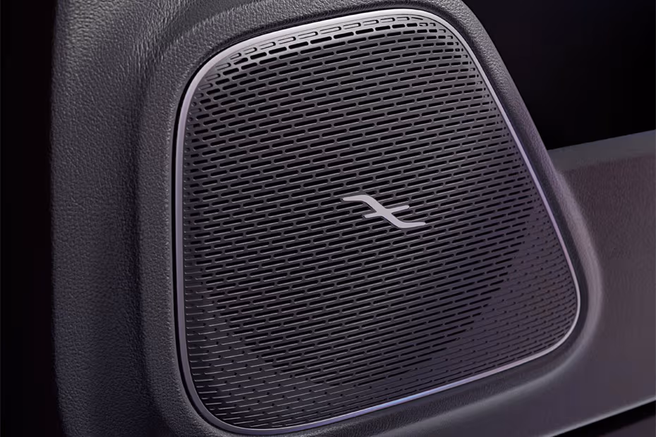 Mercedes-Benz EQB 2026 interior rear door lower panel audio speaker