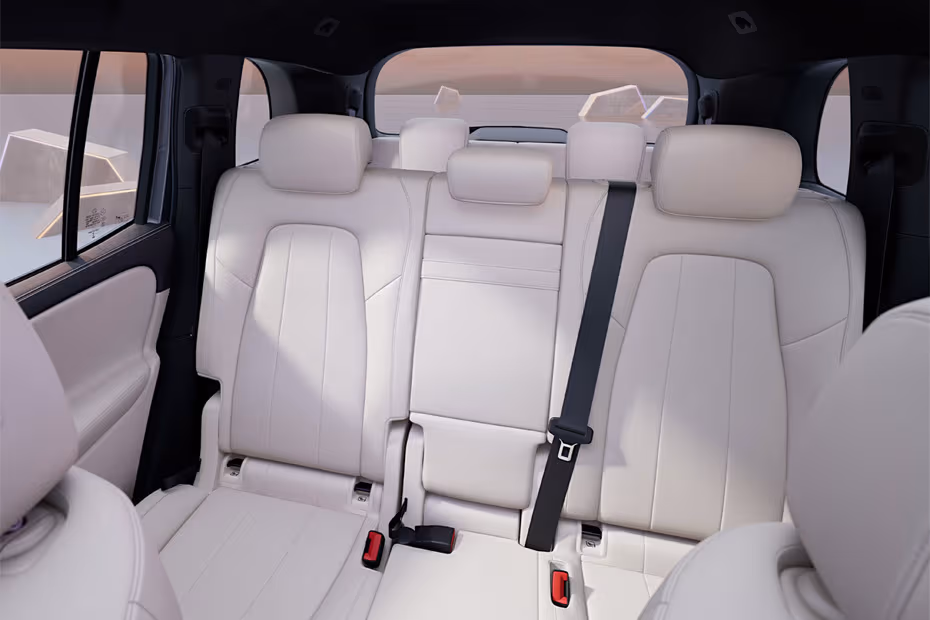Mercedes-Benz EQB 2026 interior second row rear seats view