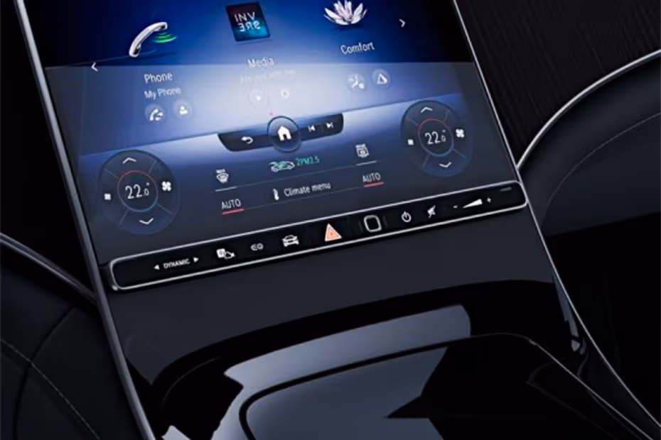 Mercedes-Benz EQE 2026 Dashboard climate control system AC controls