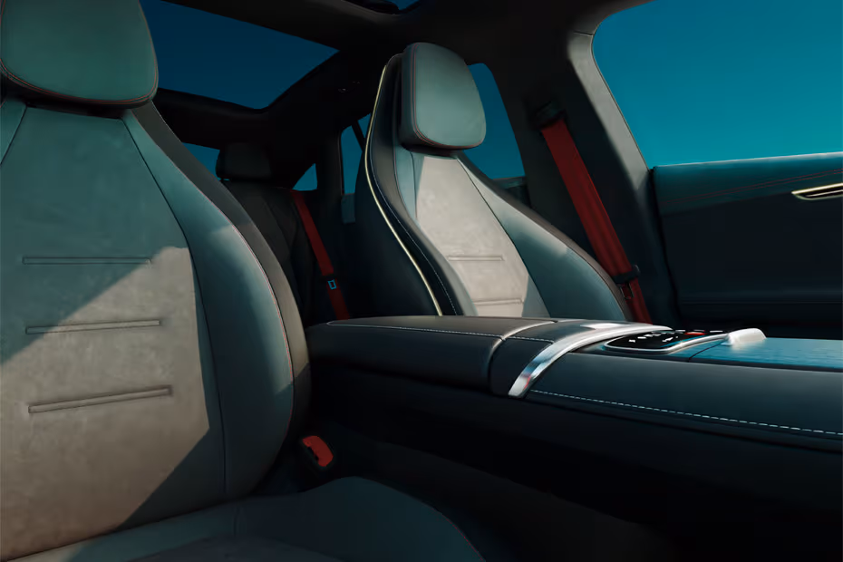 Mercedes-Benz EQE 2026 Interior cabin profile showing driver side front seat