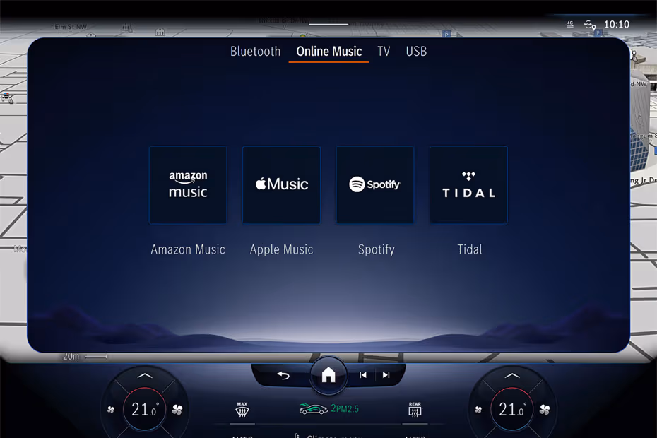 Mercedes-Benz EQS 2026 Floating Touchscreen Infotainment System