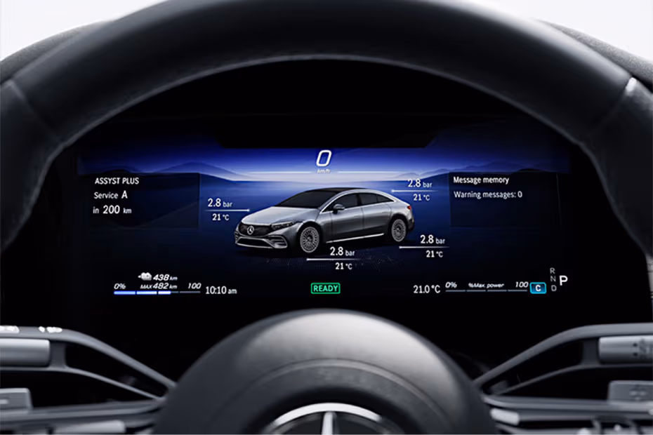 Mercedes-Benz EQS 2026 Illuminated Driver Instrument cluster