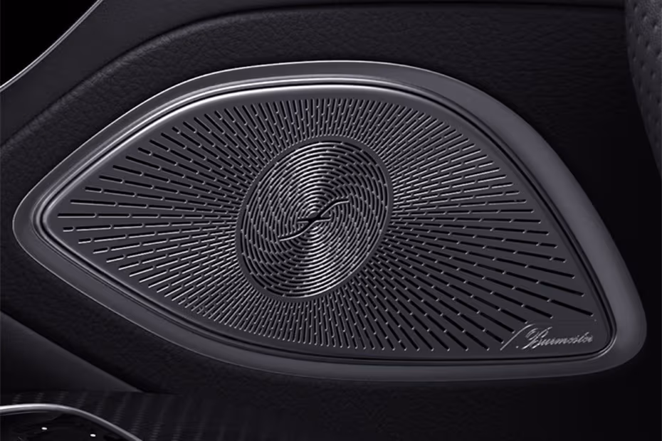 Mercedes-Benz EQS 2026 interior front door lower panel audio speaker