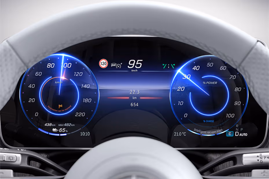 Mercedes-Benz EQS SUV 2026 Illuminated Driver Instrument Cluster