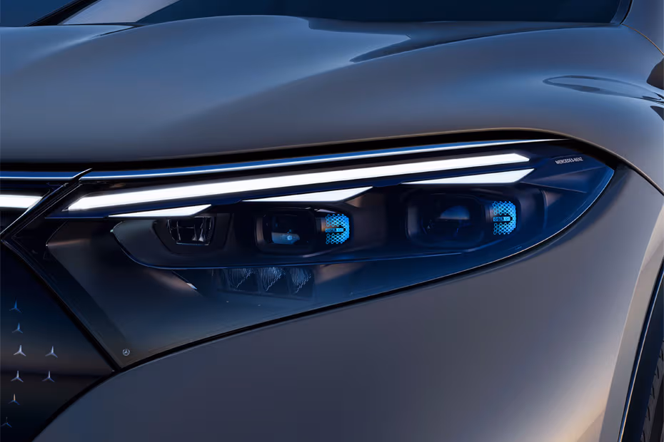 Mercedes-Benz EQS SUV 2026 LED Headlight Close-up