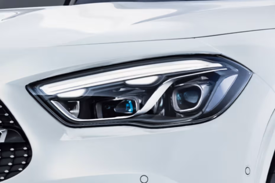 Mercedes-Benz GLA-Class 2026 Headlight Close-up With Integrated LED DRLs