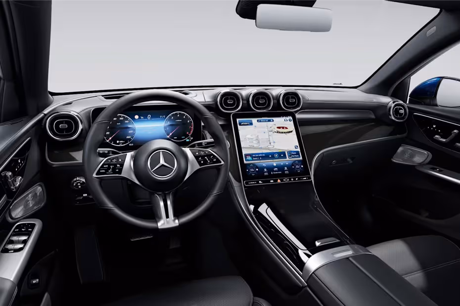 Mercedes-Benz GLC-Class Coupe 2026 Dashboard with Digital Instrument Cluster and Steering Wheel