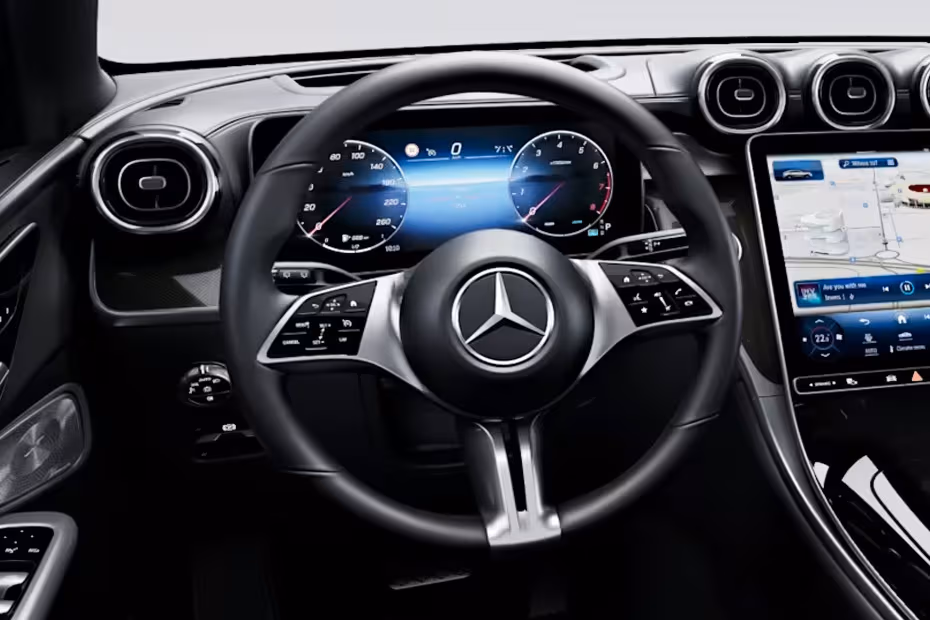 Mercedes-Benz GLC-Class Coupe 2026 Steering Wheel Horn Pad with Multifunction Steering Controls