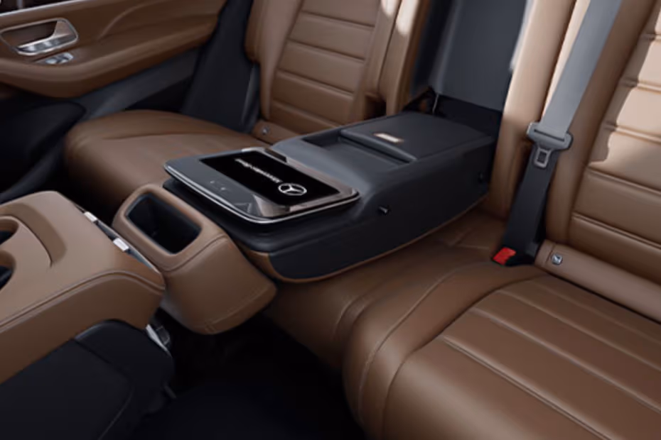Mercedes-Benz GLE-Class 2026 Rear Passenger Seat View Highlighting Centre Armrest