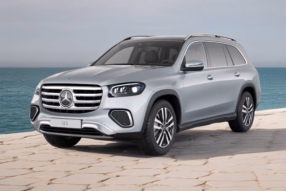 Mercedes-Benz GLS-Class 2026 Front Left Side Angle View Showing LED DRLs