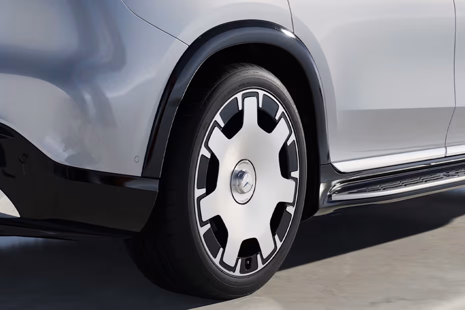 Mercedes-Benz Maybach EQS 2026 Aerodynamic alloy wheel design close-up