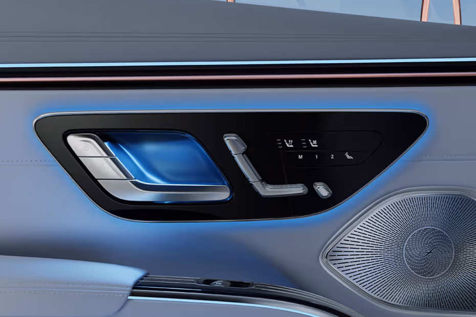 Mercedes-Benz Maybach EQS 2026 interior door handle close-up