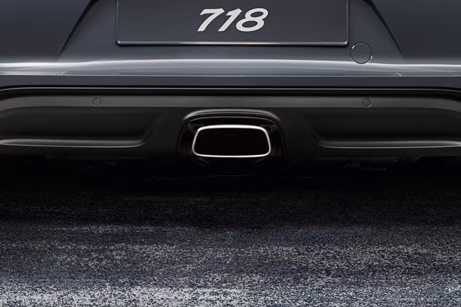 Porsche 718 2026 Rear Bumper with Dual Exhaust Outlets