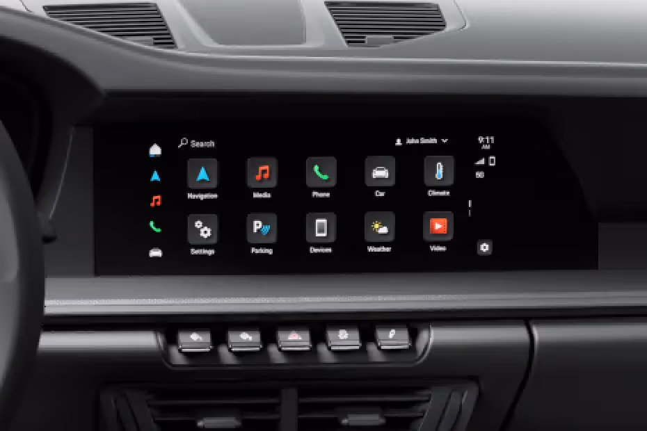 Porsche 911 2026 Floating Touchscreen Infotainment System