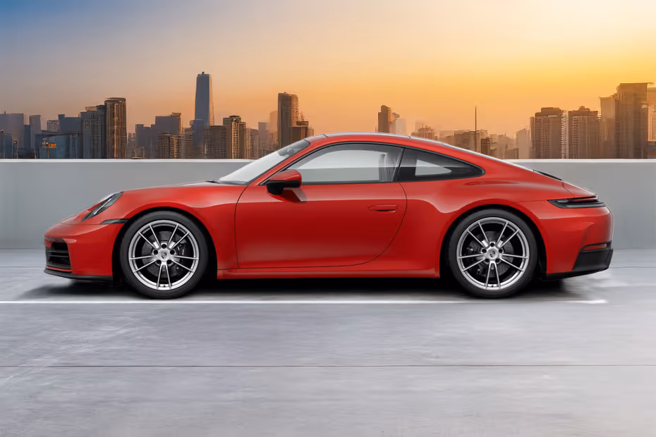 Porsche 911 2026 Left side profile with alloy wheels