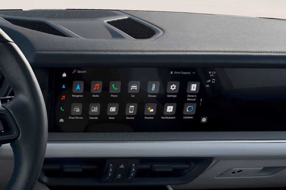 Porsche Cayenne 2026 Floating Touchscreen Infotainment System