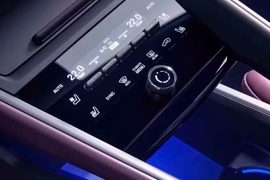 Porsche Macan Electric 2026 Dual-Zone Climate Control Panel