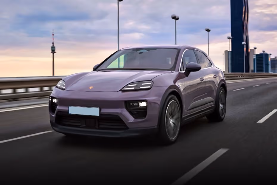 Porsche Macan Electric 2026 Front Left Side Angle View