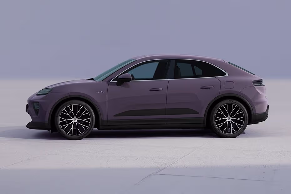 Porsche Macan Electric 2026 Left Side Profile with Alloy Wheels