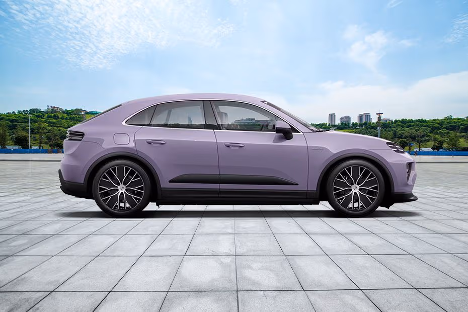 Porsche Macan Electric 2026 Right Side Profile with Alloy Wheels