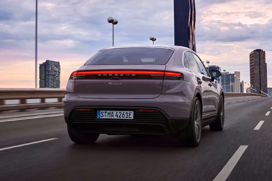 Porsche Macan Electric 2026 Rear View with LED Taillights