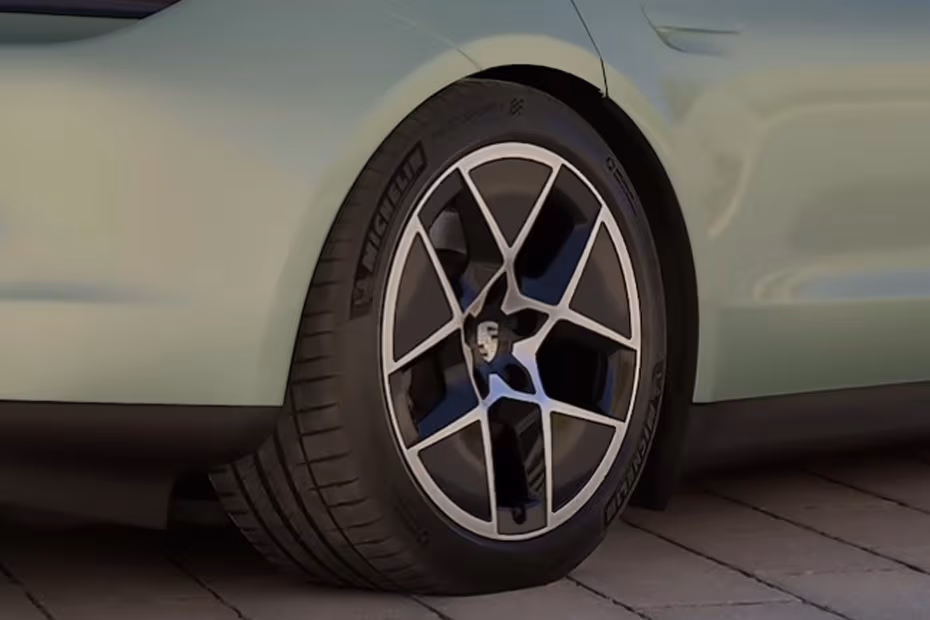 Porsche Taycan 2026 Aerodynamic Alloy Wheel Design Close-up