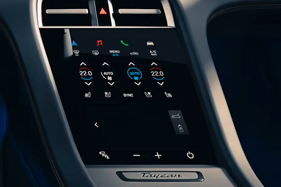 Porsche Taycan 2026 Dashboard Climate Control System AC Controls
