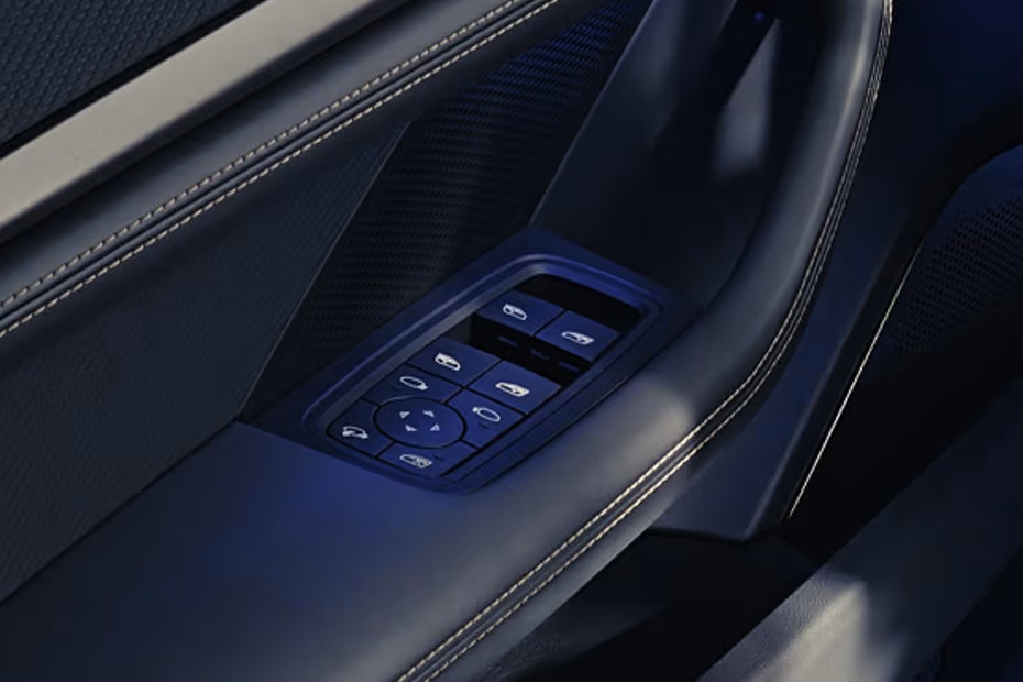 Porsche Taycan 2026 Driver Door Panel with Window and Mirror Controls