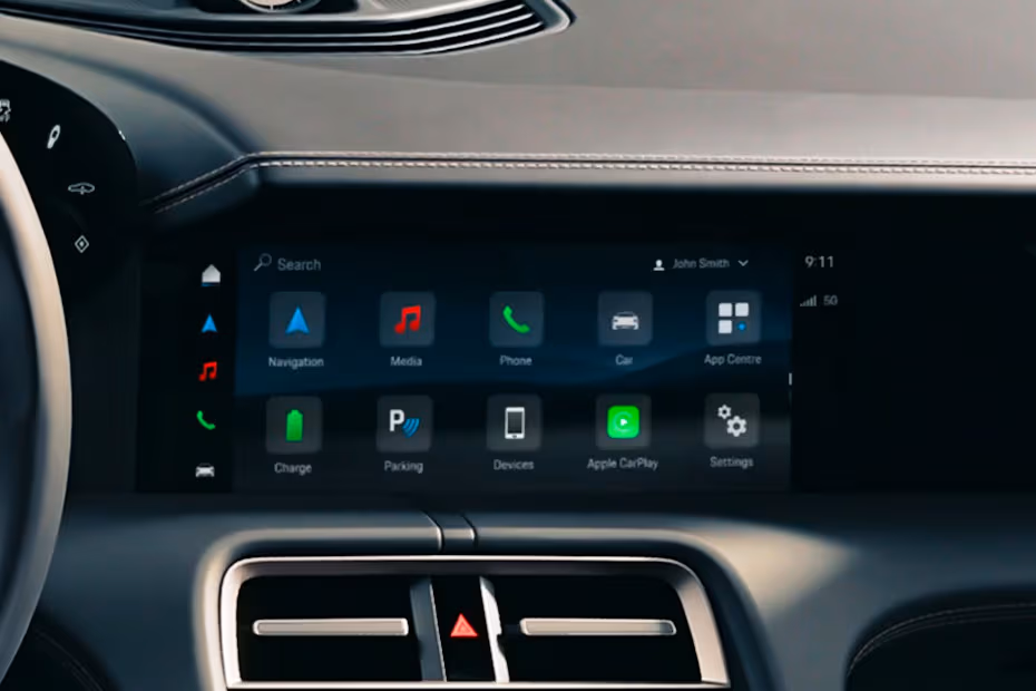 Porsche Taycan 2026 Floating Touchscreen Infotainment System