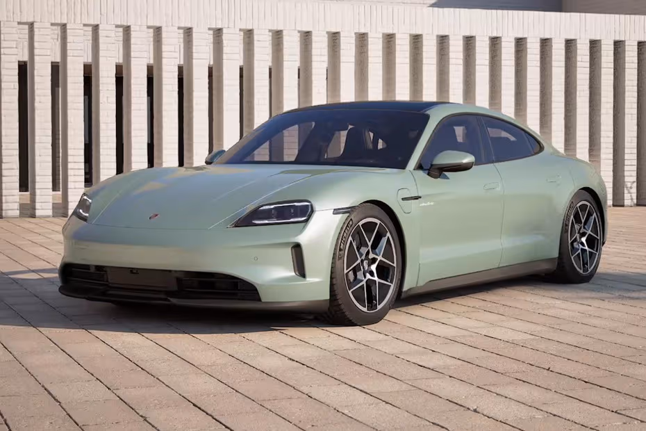 Porsche Taycan 2026 Front Left Side Angle View
