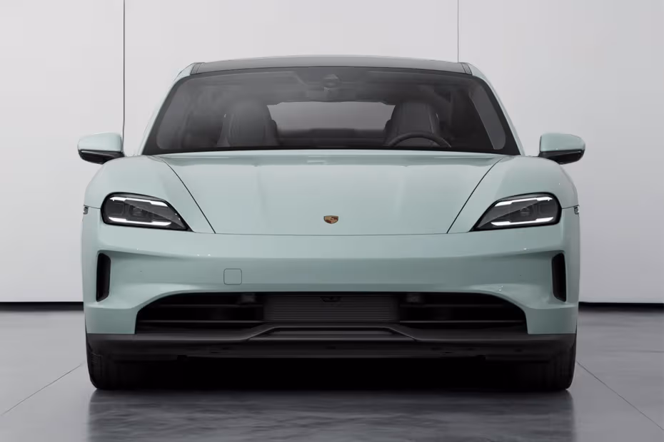 Porsche Taycan 2026 Front View with LED Headlights