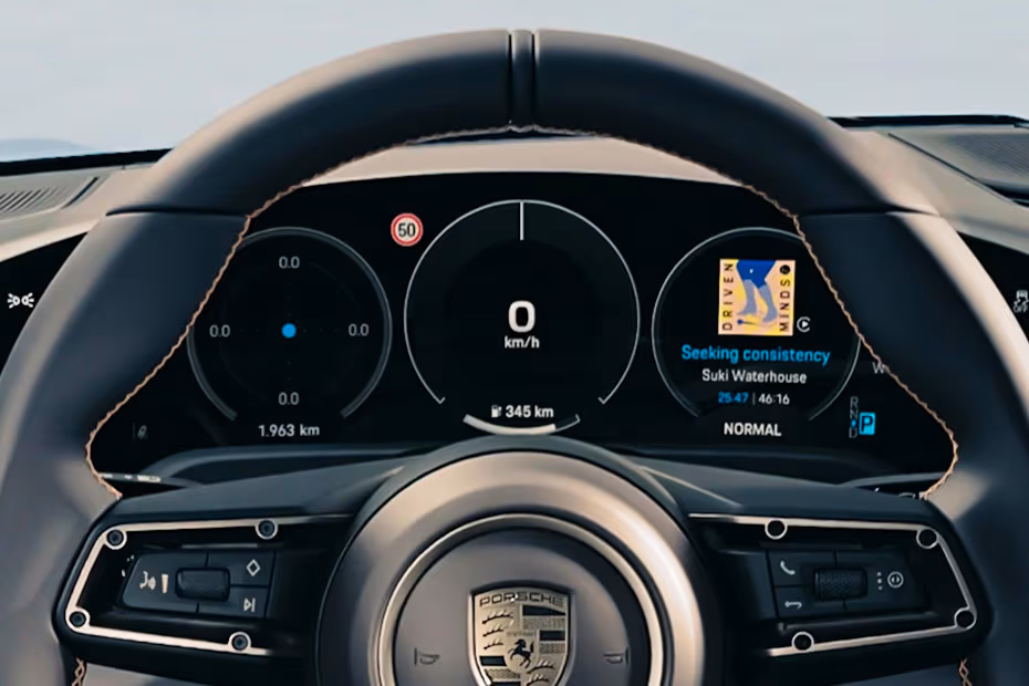 Porsche Taycan 2026 Illuminated Driver Instrument Cluster