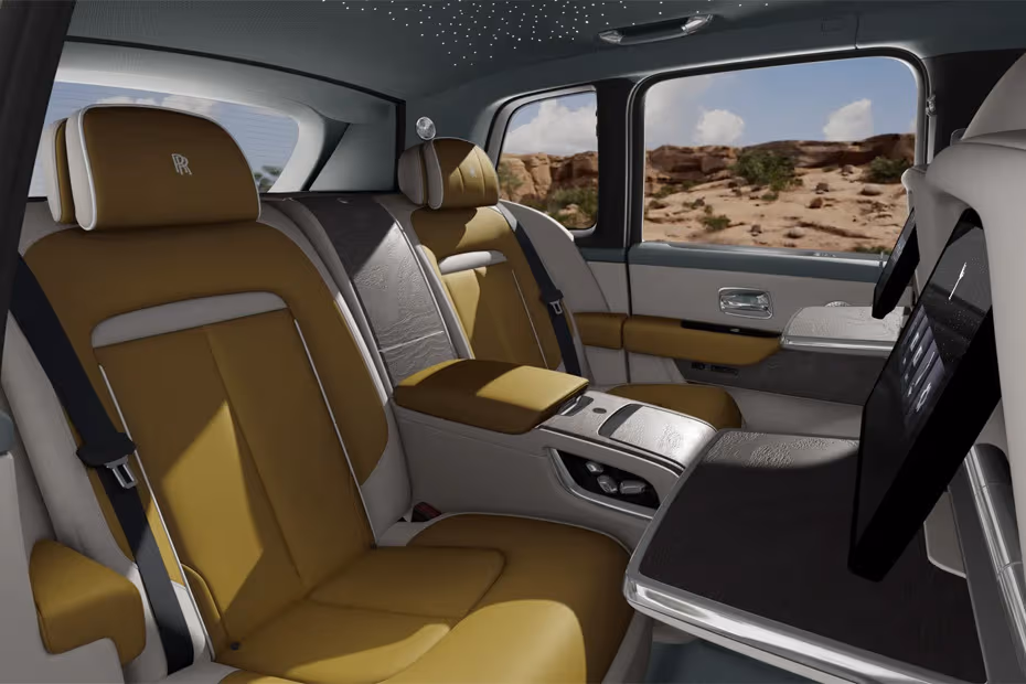 Rolls Royce Cullinan 2026 SUV Second Row Rear Seats View