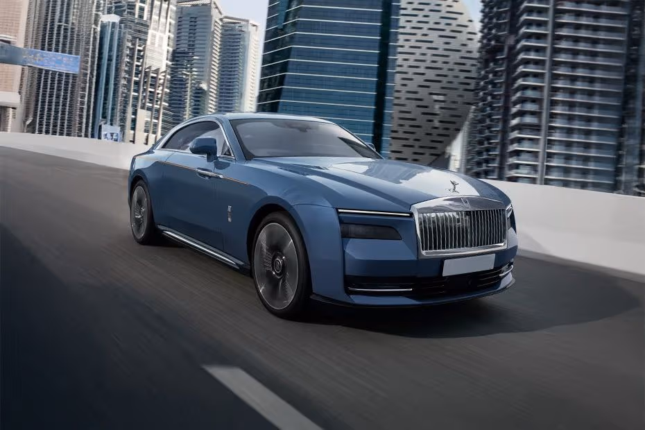 Rolls Royce Spectre 2026 Front Left Side Showing Front Fender and Alloy Wheel