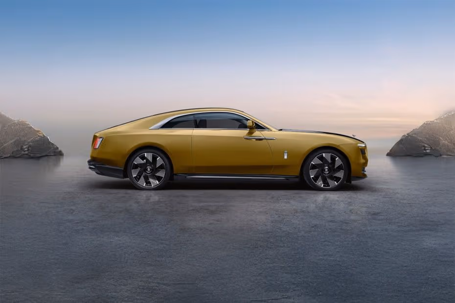 Rolls Royce Spectre 2026 Left Side Profile with Alloy Wheels