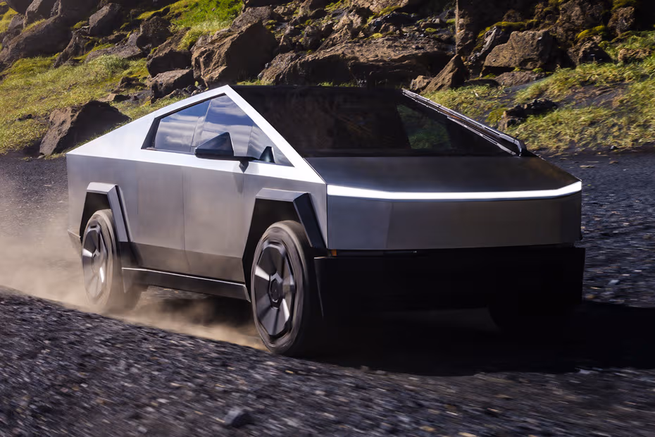 Tesla Cybertruck 2026 Front Left Profile Angle