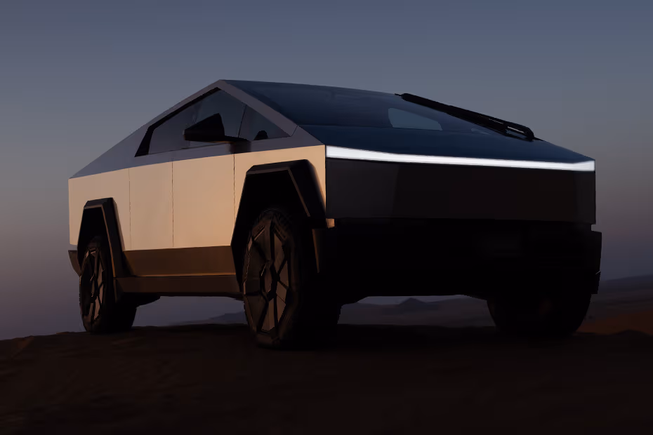 Tesla Cybertruck 2026 Front Low Angle View