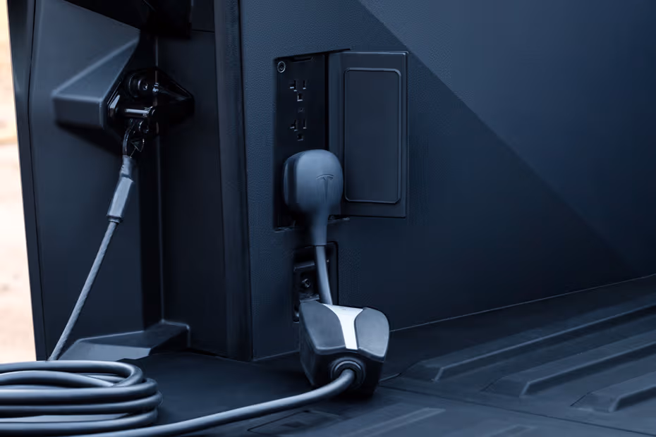 Tesla Cybertruck 2026 Fuel Door Open