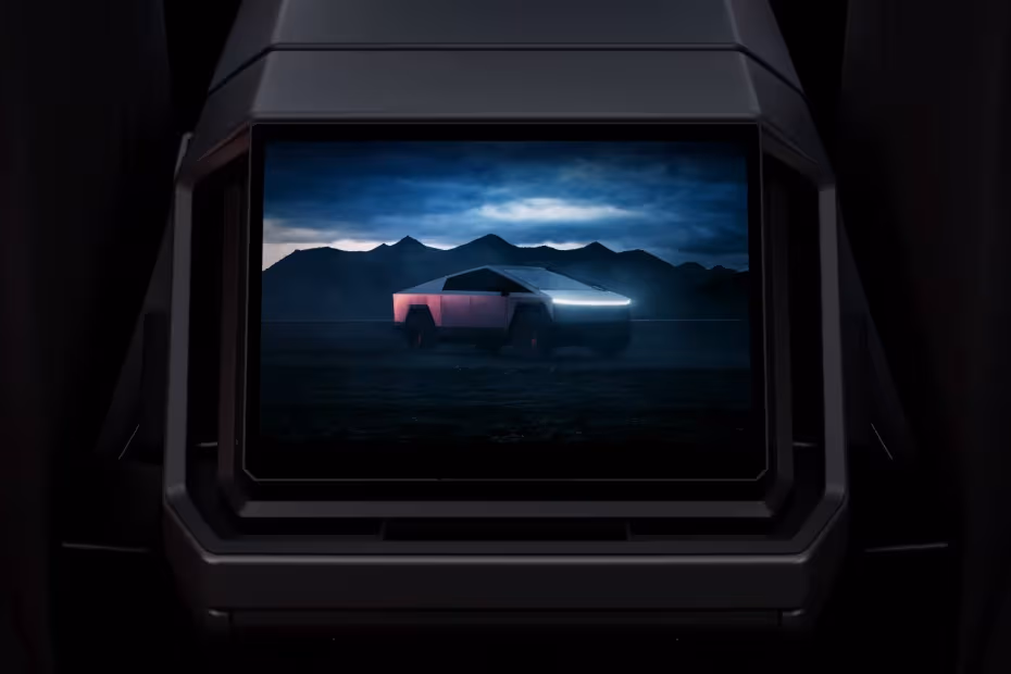 Tesla Cybertruck 2026 Interior Corner Dashboard Side AC Vent