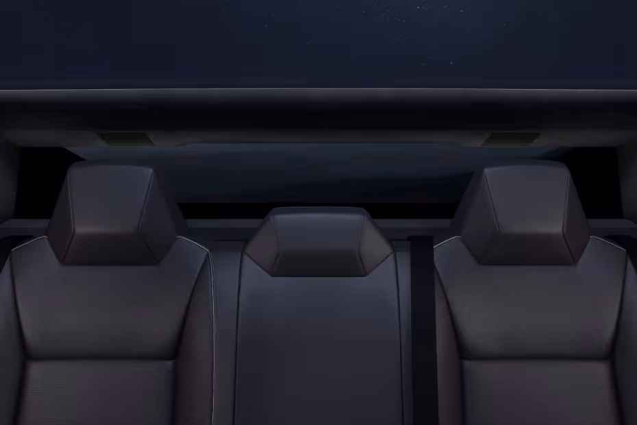 Tesla Cybertruck 2026 Interior Rear Seat Adjustable Headrest