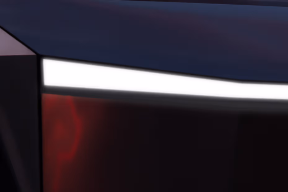 Tesla Cybertruck 2026 LED Headlight Close-Up