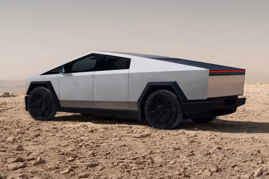 Tesla Cybertruck 2026 Rear Cross Angle View