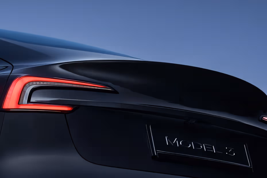 Tesla Model 3 2026 Integrated Rear Spoiler