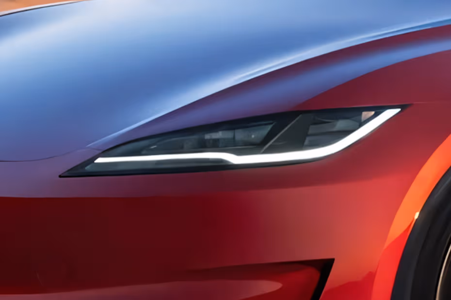 Tesla Model 3 2026 LED Headlight Close-Up