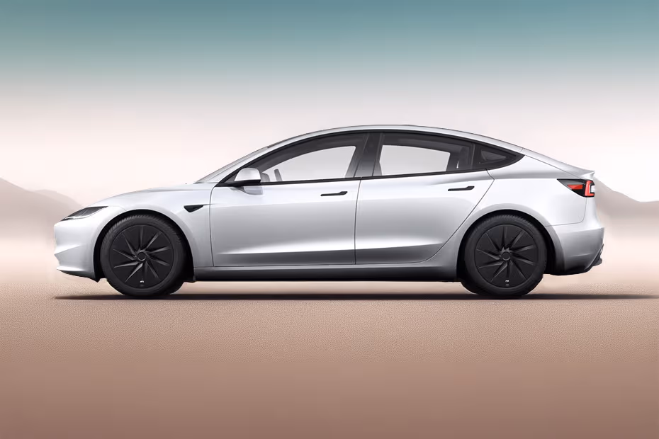 Tesla Model 3 2026 Left Side Profile with Alloy Wheels